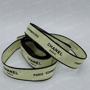 CHANEL Paris–Edimbourg Light Green Ribbon Four (4) Yards Boutique Packaging